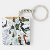 Sledding und graben heraus schlüsselanhänger (Rückseite)