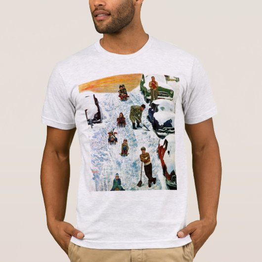 Sledding und graben heraus T-Shirt (Vorderseite)