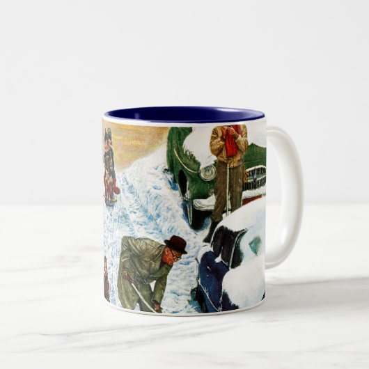 Sledding und graben heraus zweifarbige tasse (VorderseiteRechts)