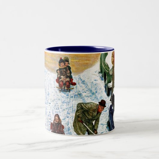 Sledding und graben heraus zweifarbige tasse (Mittel)