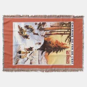 Sledding und Ski fahren an Vosges-Plakat Decke