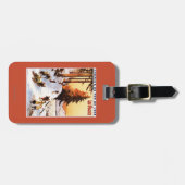 Sledding und Ski fahren an Vosges-Plakat Gepäckanhänger (Vorderseite horizontal)