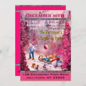 Sledfuntime Jährliches Weihnachtsfest-Party Einladung (Vorne/Hinten)