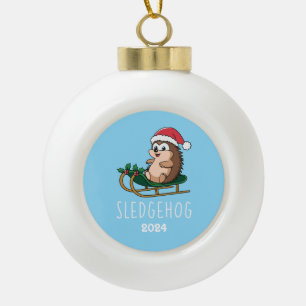 Sledgehog Keramik Kugel-Ornament