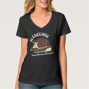 Sledgehog Süßes Tier Lustiger Igel Wortspiel Weih T-Shirt