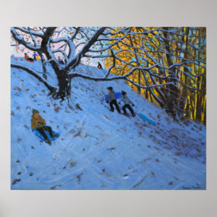 Sledging Allestree Golfplatz Poster