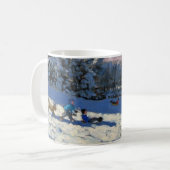Sledging nahe Youlgreave Derbyshire Kaffeetasse (Vorderseite Links)