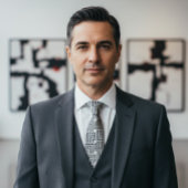 Sleek Abstract Grid Sophistication Krawatte