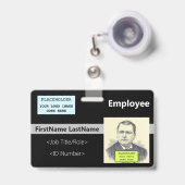 Sleek, Abzeichen für zeitgenössische Mitarbeiter-I Ausweis (Front with Retractable)