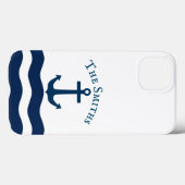 Sleek Anchor Nautical Custom Case-Mate iPhone Hülle (Rückseite (Horizontal))