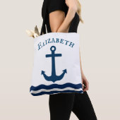 Sleek Anchor Nautical Custom Tasche (Von Nahem)