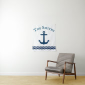 Sleek Anchor Nautical Custom Wandteppich (Beispiel)