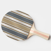 Sleek and Modern Stripe Pattern Tischtennis Schläger (Seitenansicht)