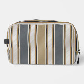 Sleek and Modern Stripe Pattern Waschbeutel (Vorderseite)