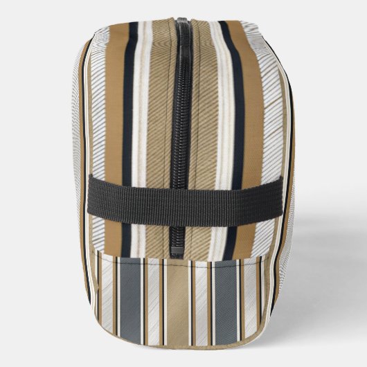 Sleek and Modern Stripe Pattern Waschbeutel (Links)