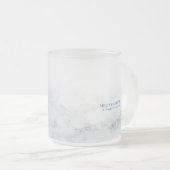 Sleek anpassbarer Text auf Marmor transparent. Mattglastasse (VorderseiteRechts)