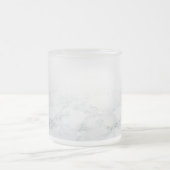 Sleek anpassbarer Text auf Marmor transparent. Mattglastasse (Mittel)