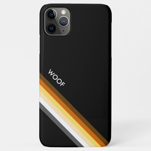 Sleek Bear Prilag WOOF Case-Mate iPhone Hülle (Rückseite)