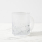 Sleek benutzerdefinierbarer Text auf Marmortranspa Mattglastasse (VorderseiteRechts)