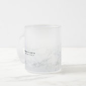 Sleek benutzerdefinierbarer Text auf Marmortranspa Mattglastasse (Vorderseite Links)