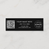 Sleek Beruflich Black Mini-Karte für das Netzwerk Telefonnummerkarte (Vorderseite)