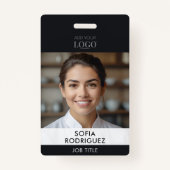 Sleek Beruflich Foto Corporate Identity Ausweis (Vorderseite)