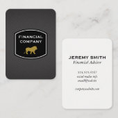 Sleek Beruflich / Lion Visitenkarte (Vorne/Hinten)