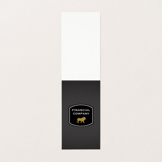 Sleek Beruflich / Lion Visitenkarten (Außenseite Aufgefaltet)