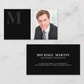 Sleek Black | FÜHRUNGSKRAFT Visitenkarte (Vorne/Hinten)