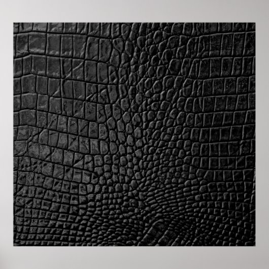 Sleek Black: Leather Texture Elegance Poster (Vorne)