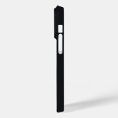 Sleek Black Mit Monogramm Business Identity Giveaw Case-Mate iPhone Hülle (Rückseite / Links)