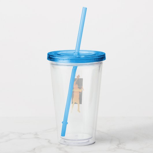 Sleek Black Modern Tech Abschluss Acryltrinkbecher (Rückseite)