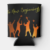 Sleek Black Modern Tech Abschluss Dosenkühler (Vorderseite)