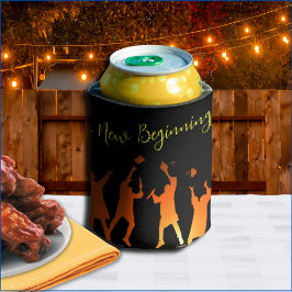 Sleek Black Modern Tech Abschluss Dosenkühler