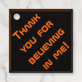 Sleek Black Modern Tech Abschluss Geschenkanhänger (Vorderseite)