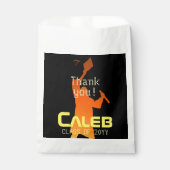 Sleek Black Modern Tech Abschluss Geschenktütchen (Vorderseite)