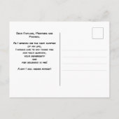 Sleek Black Modern Tech Abschluss Postkarte (Rückseite)