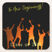 Sleek Black Modern Tech Abschluss Rechteckiger Pappuntersetzer (Vorderseite)