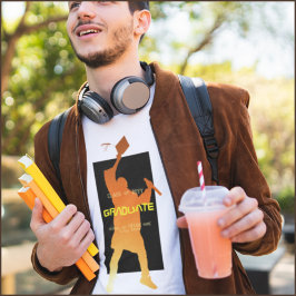 Sleek Black Modern Tech Abschluss T-Shirt