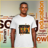 Sleek Black Modern Tech Abschluss T-Shirt