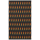 Sleek Black Modern Tech Abschluss Tischdecke (Vorderseite)