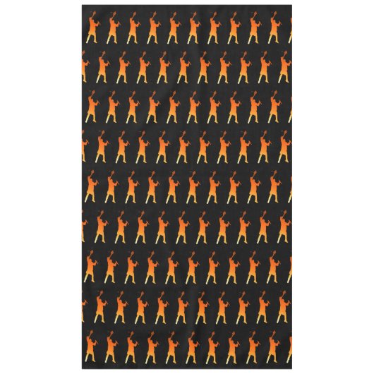 Sleek Black Modern Tech Abschluss Tischdecke (Vorderseite)