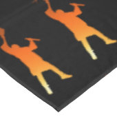 Sleek Black Modern Tech Abschluss Tischdecke (Schrägansicht)