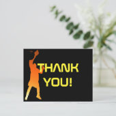 Sleek Black Modern Tech Graduation Postkarte (Stehend Vorderseite)