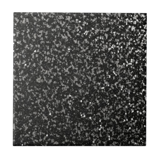 Sleek Black Silver Floor Keramik Tile Fliese (Vorderseite)