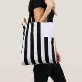 Sleek Black & White Custom Totbeutel Tasche (Von Nahem)