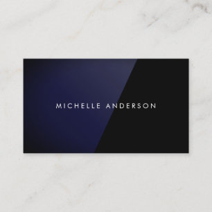 Sleek Blue High Gloss Business Card Visitenkarte