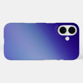 Sleek blue Ombre - iPhone 16 Case (Rückseite (Horizontal))