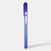 Sleek blue Ombre - iPhone 16 Case (Rückseite / Links)