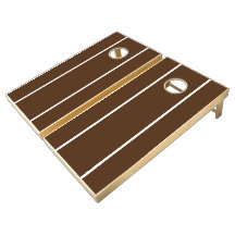 Sleek Bold Rich Cocoa Brown White Vertical Stripes